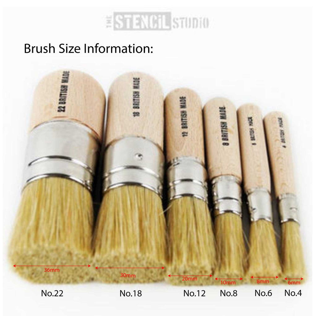 Stencil Brush Set of 6 - **Save 20%**