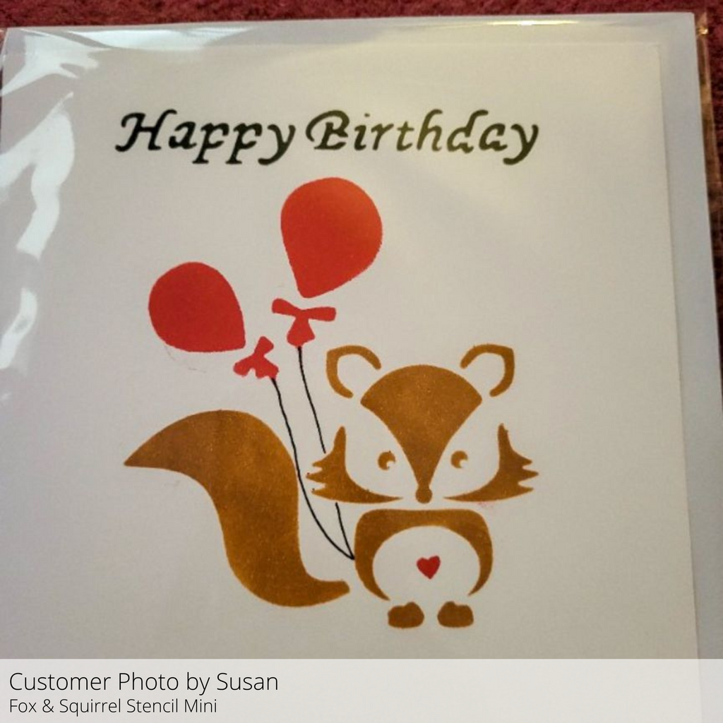 card making with stencil minis