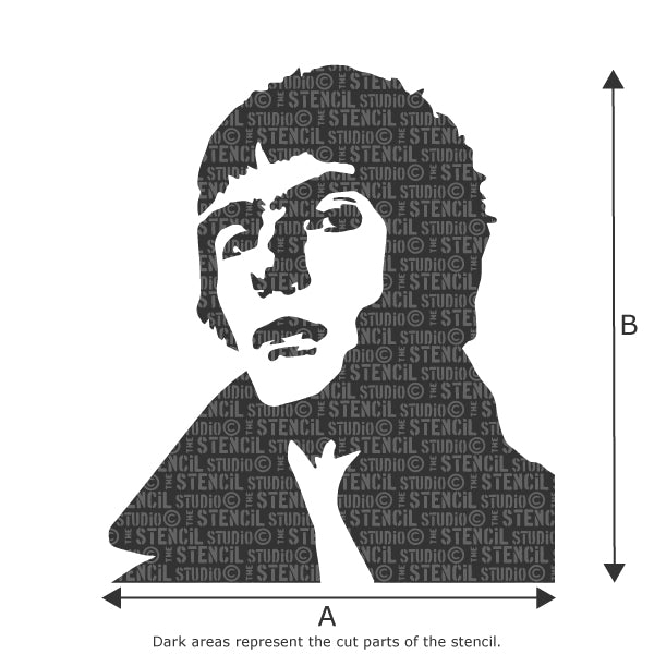 Liam Gallagher Stencil