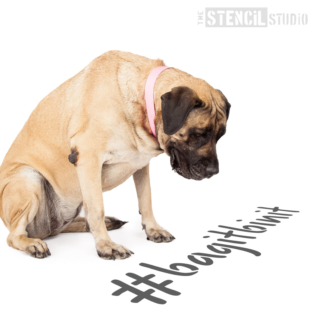 Bagitbinit Hashtag Stencil