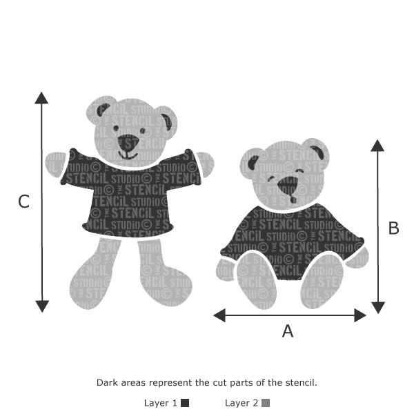 The Bears stencil from The Stencil Studio Ltd 