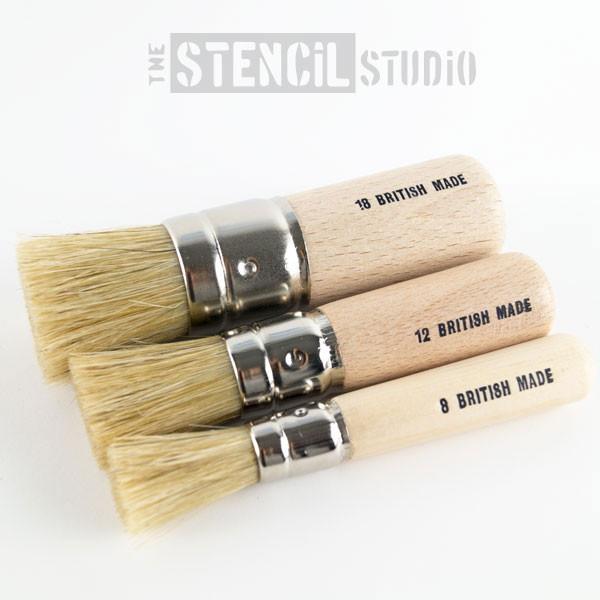 Stencil brush set 1 - three brushes for the price of 2