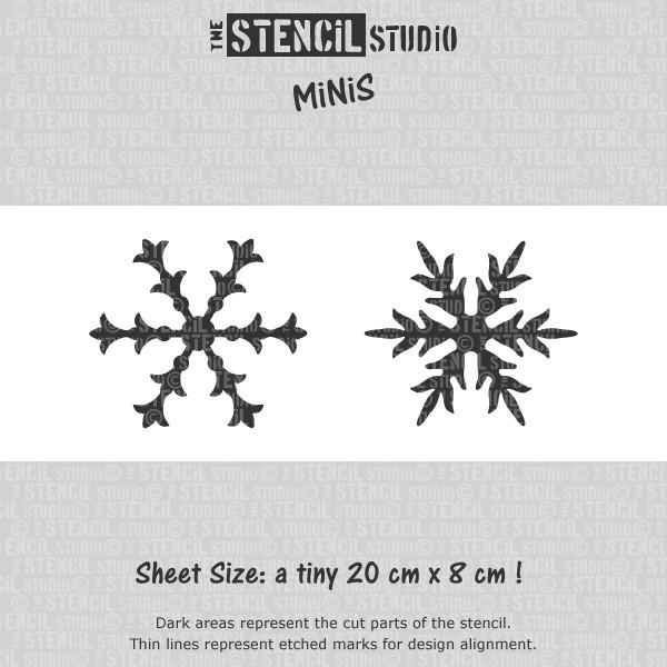 Snowflakes Stencil for Christmas crafts