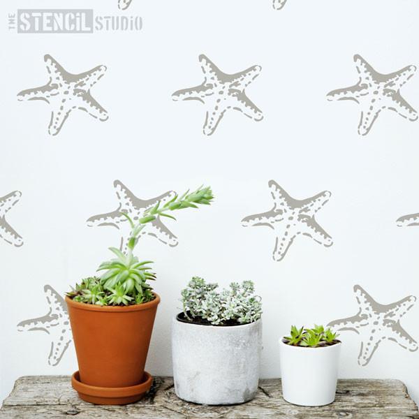 Stella Starfish Stencil from The Stencil Studio bathroom stencils range - Size XS