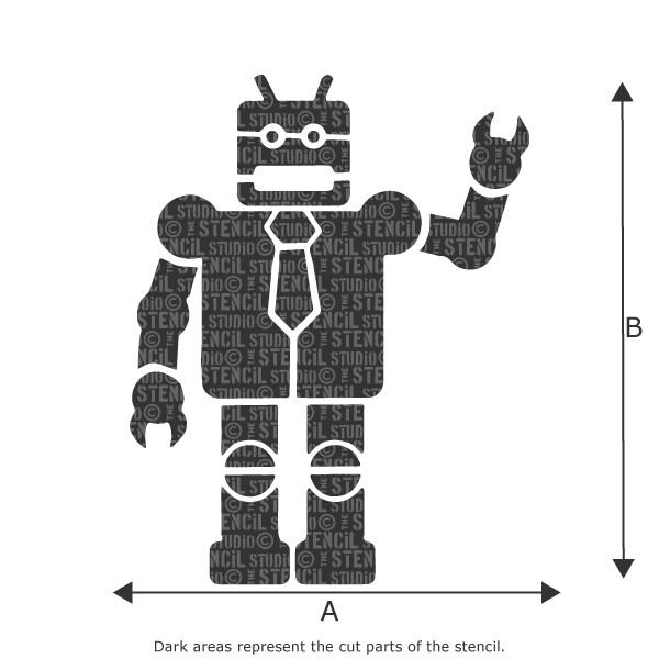 Robot Stencil The Stencil Studio