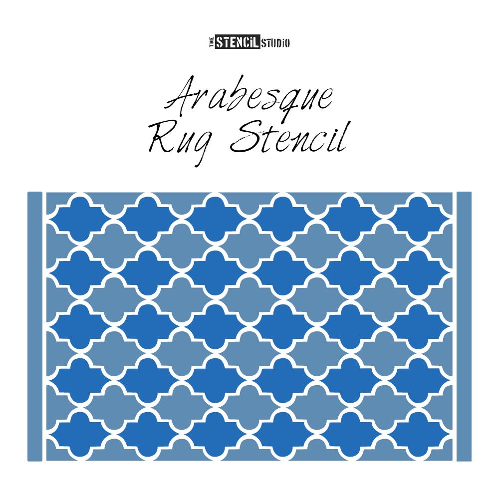 Arabesque Rug Stencil from The Stencil Studio