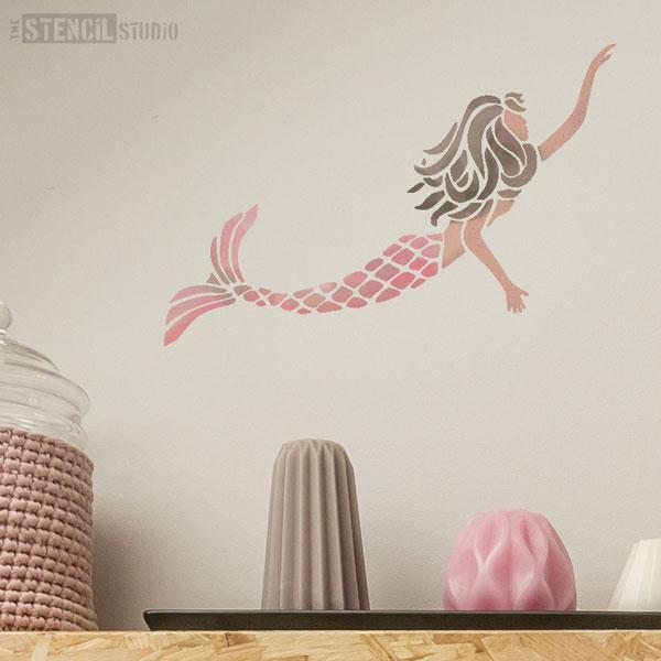 Mermaid stencil from The Stencil Studio - Size S