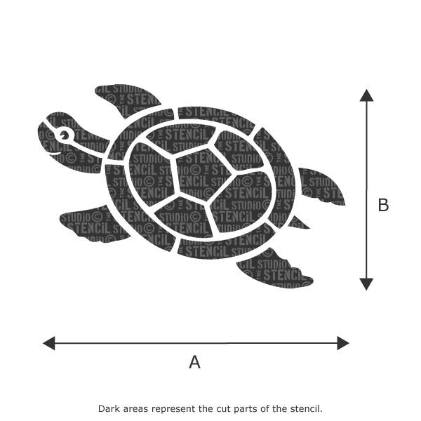 Mosaic Turtle stencil from The Stencil Studio Ltd