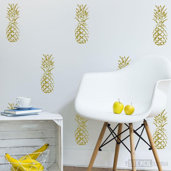 Pineapple stencil from The Stencil Studio Ltd - Size S
