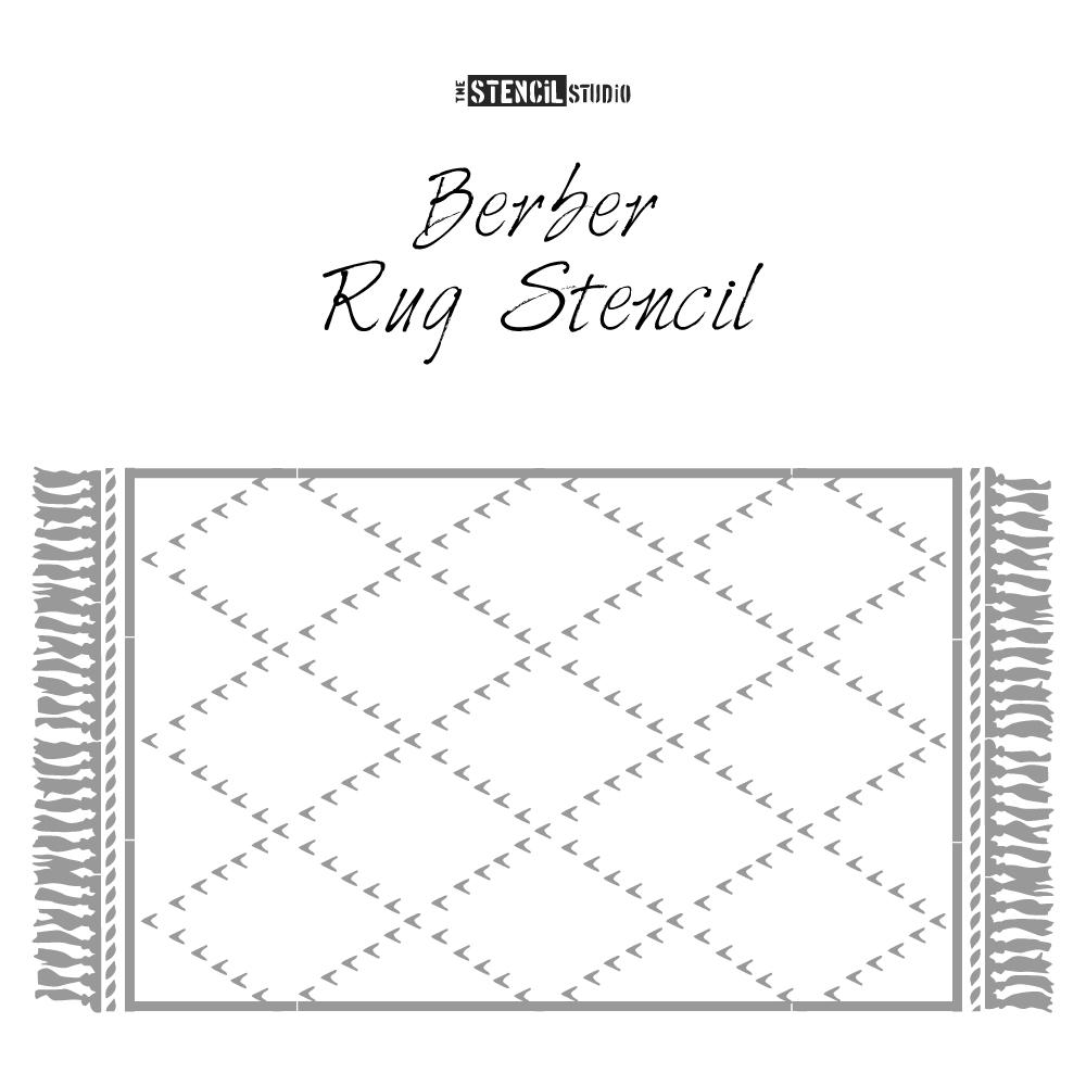 Berber Rug Stencil from The Stencil Studio