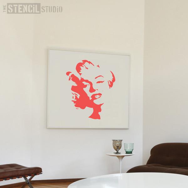 Marilyn stencil from The Stencil Studio Ltd - Size XL
