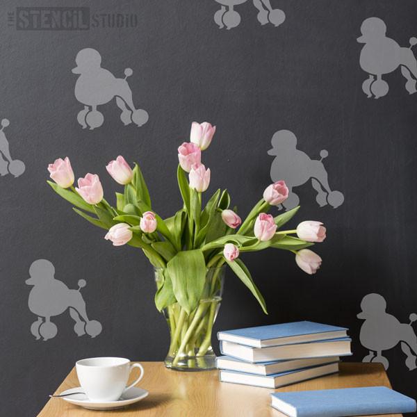 Poodle stencil from The Stencil Studio Ltd - Size S