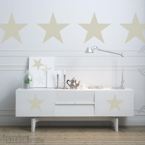 Star stencil set (3 stars) from The Stencil Studio Ltd