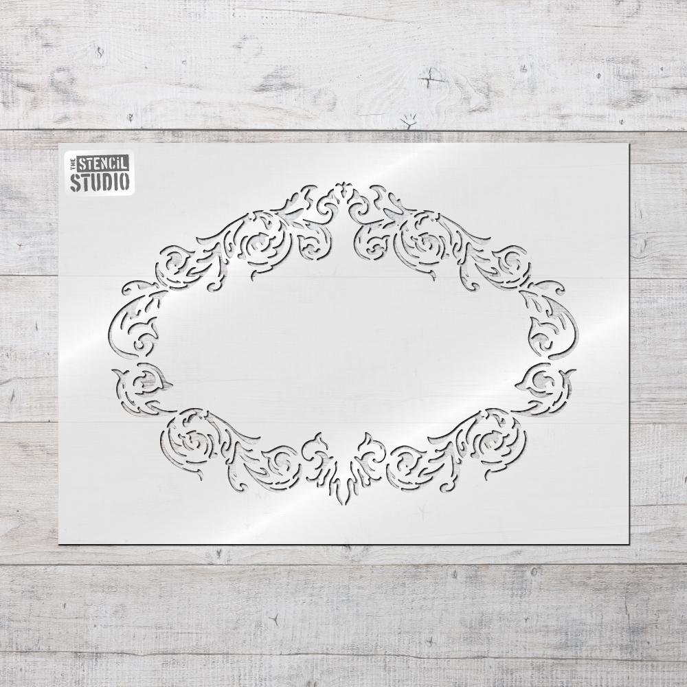 Vintage Frame Stencil - use it on it's own or with our range of French advertising text