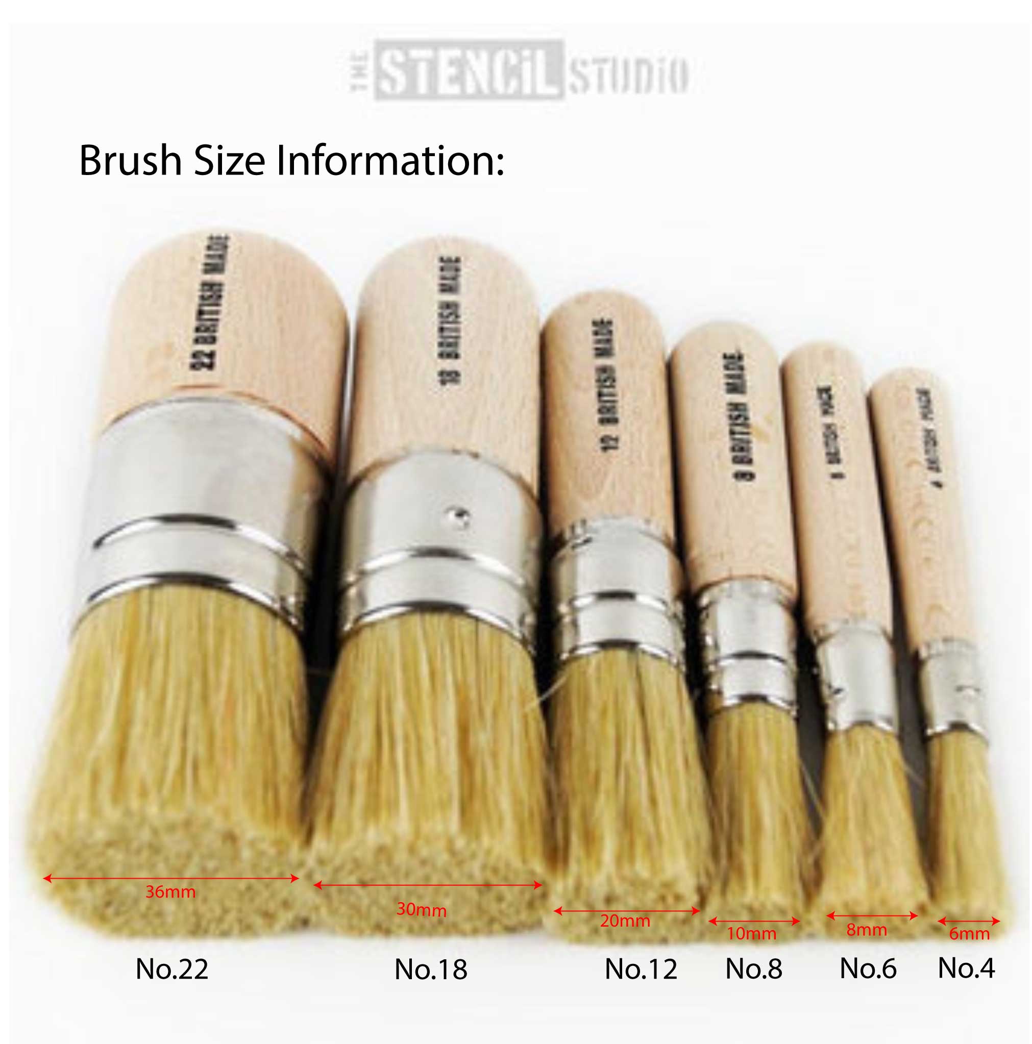 Stencil Brush – 1 Inch