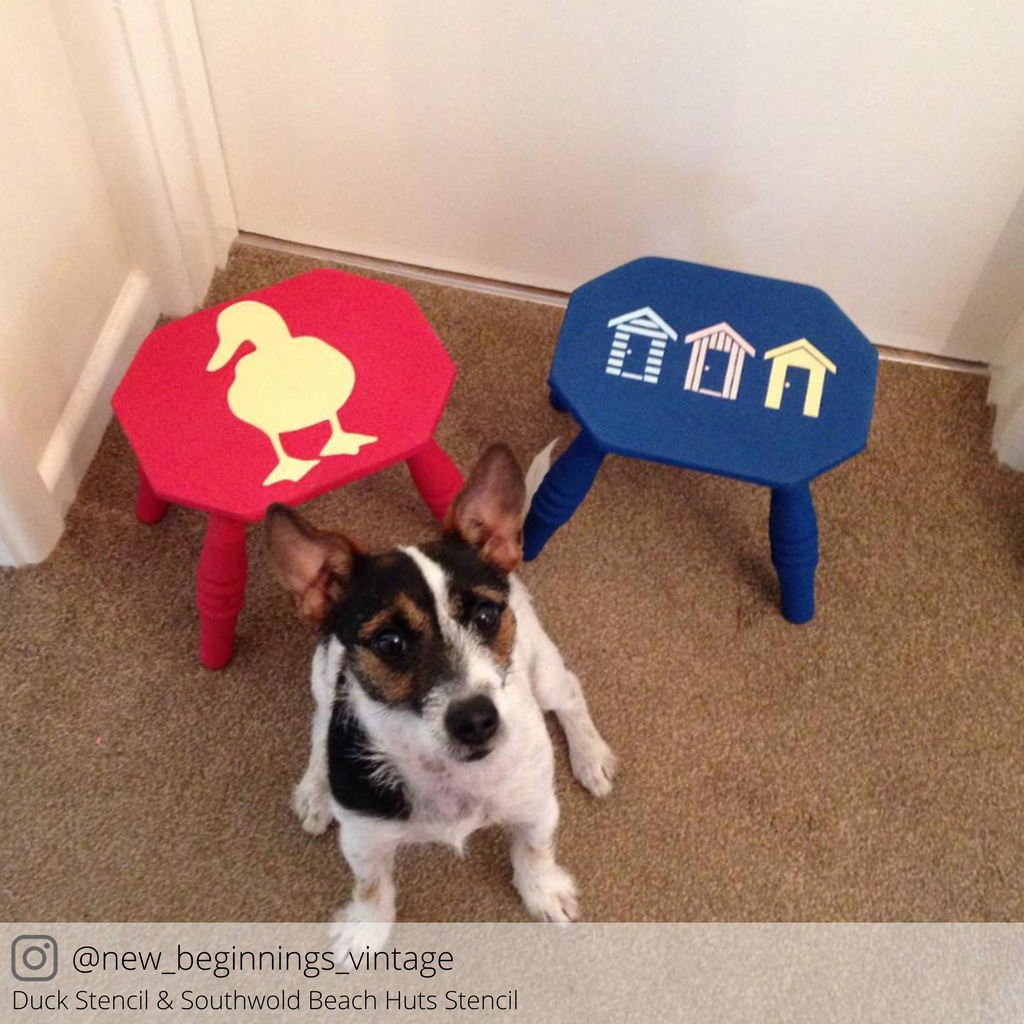 Duck Furniture Stencil for Upcycling Children's Furniture