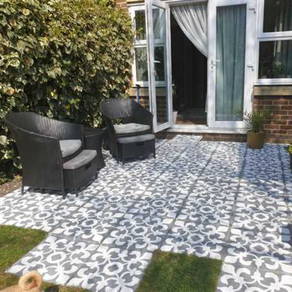 Kingscote Tile Stencil - Tile Stencil for Floor and Wall Tiles & Patio Slabs