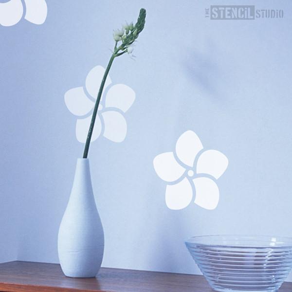 Frangipani Flower stencil from The Stencil Studio Ltd - Size S