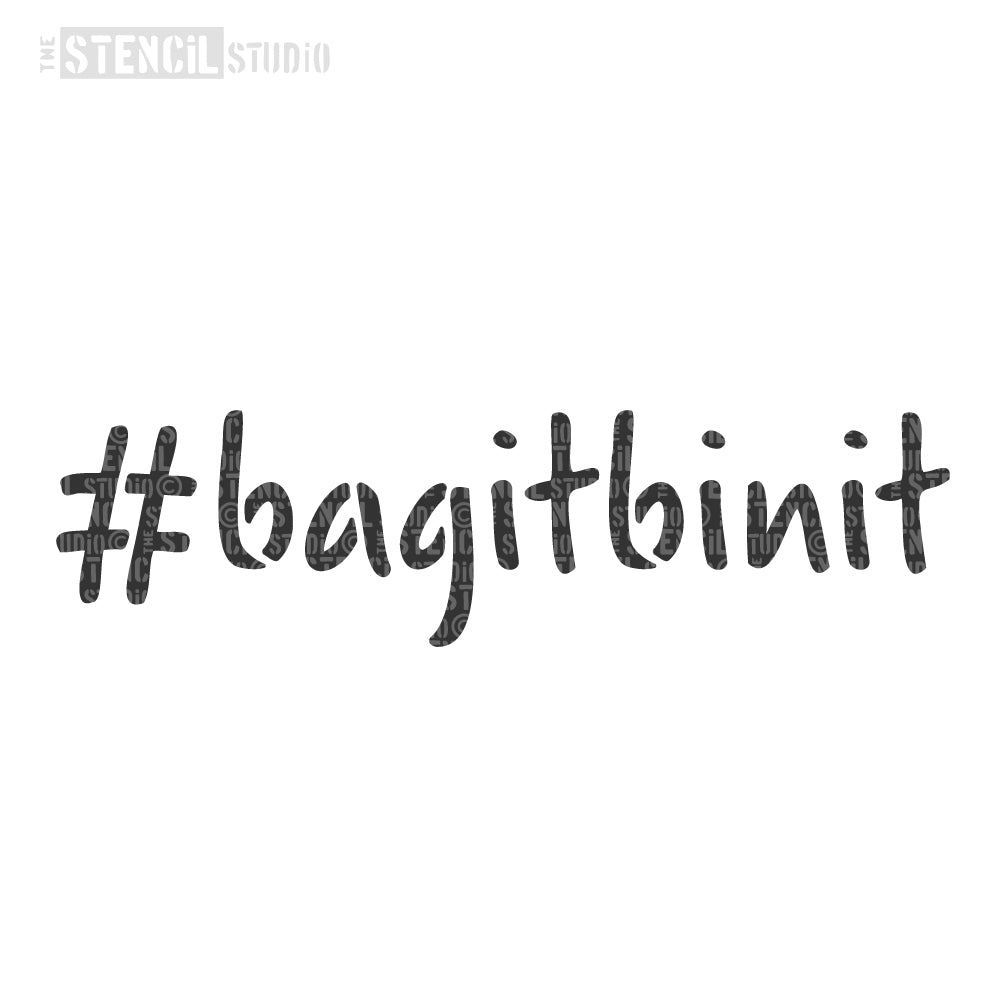 Bagitbinit Hashtag Stencil