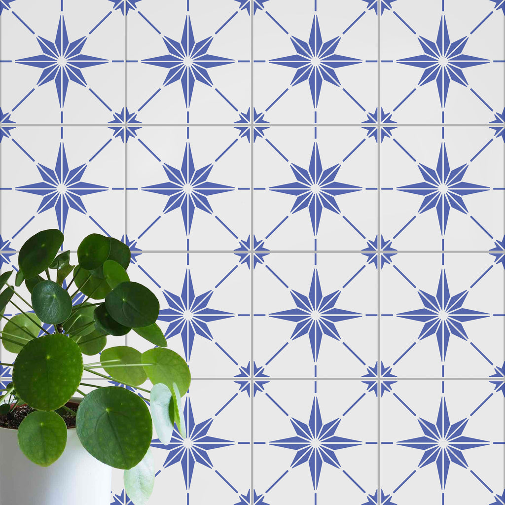 Stow Star Tile Stencil - Tile Stencil for Floor and Wall Tiles & Patio Slabs