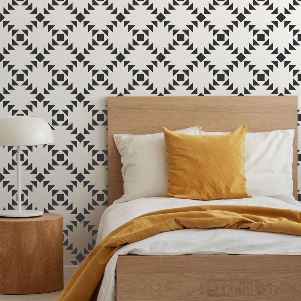 Checkers repeat pattern stencil from The Stencil Studio - Size XL