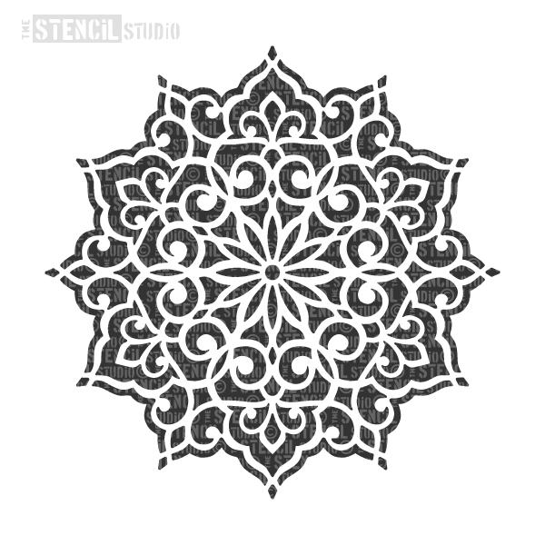 Mandi Mandala Motif Stencil - Pattern stencils from our Indian