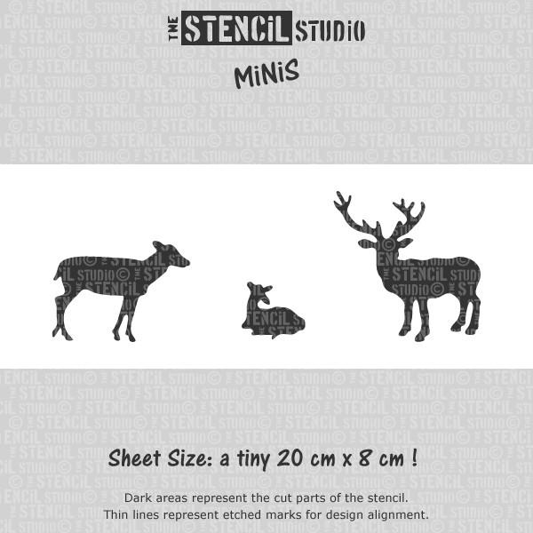 Stag Stencil for Christmas crafts