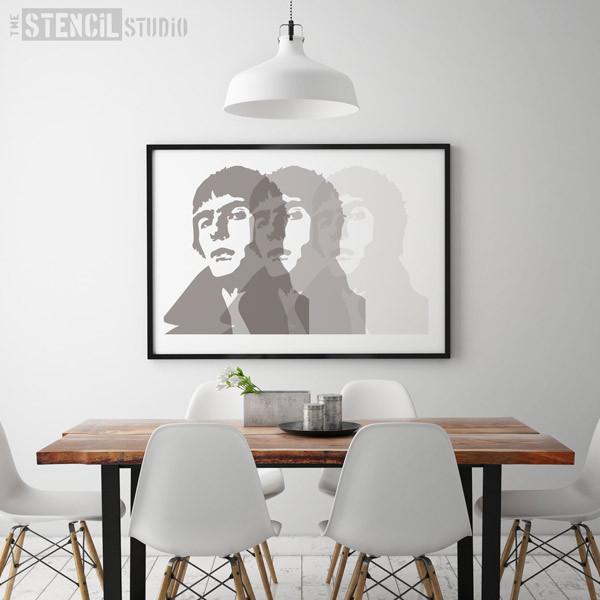 Liam Gallagher stencil from The Stencil Studio Ltd - Size L