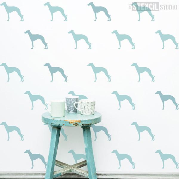 Greyhound dog stencil from The Stencil Studio Ltd - Size S