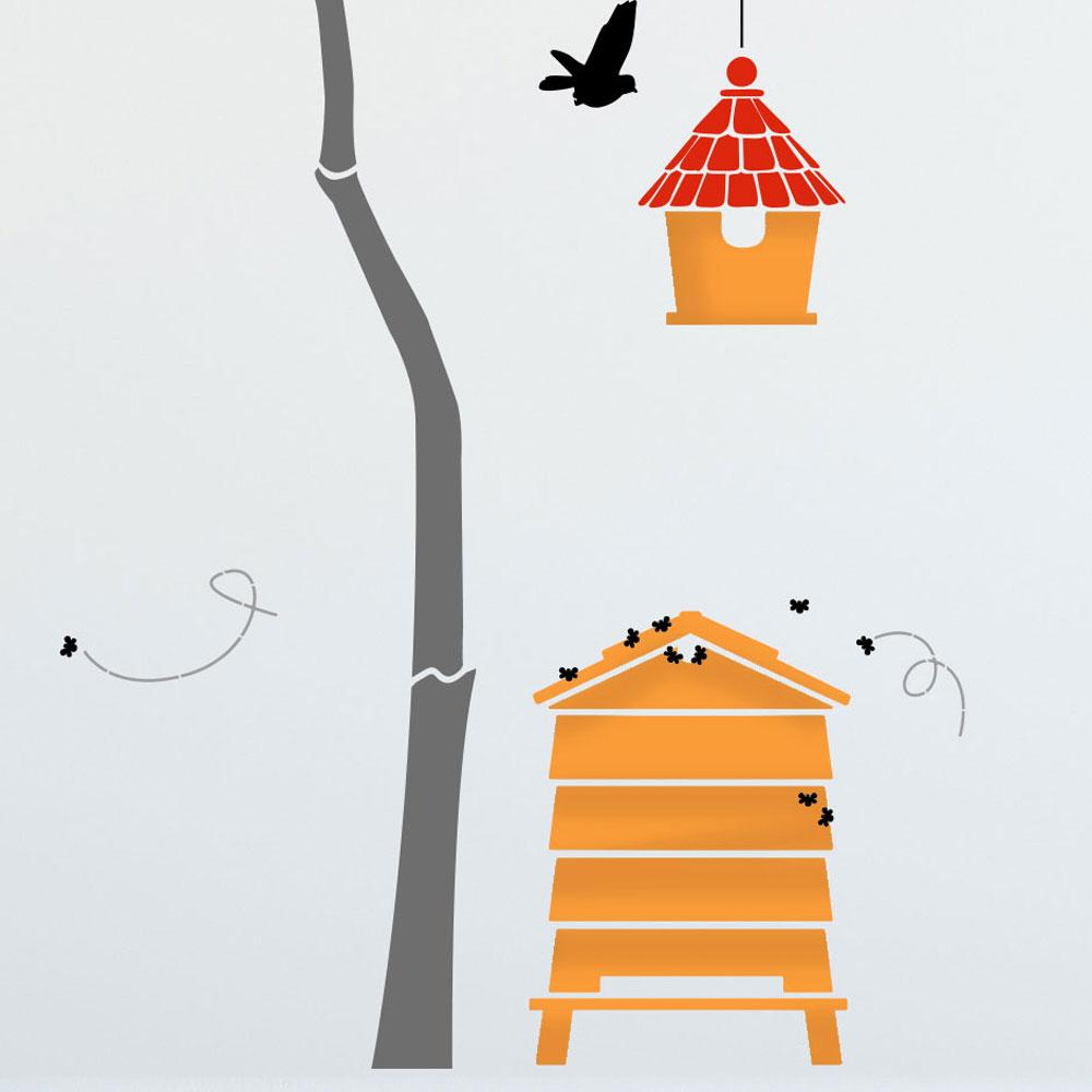 The Beehive and small birdhouse