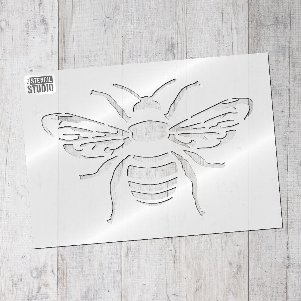Bee Stencil, insect and butterfly stencils to buy online at The Stencil Studio