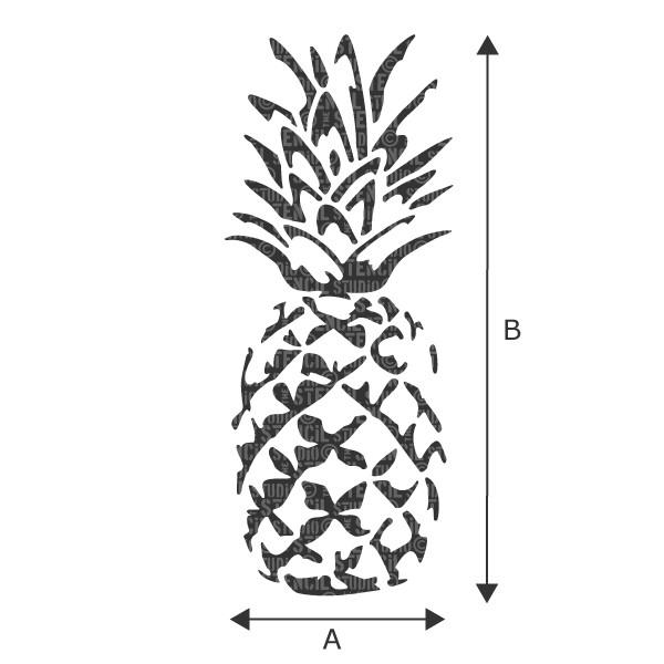 Pineapple stencil from The Stencil Studio Ltd 