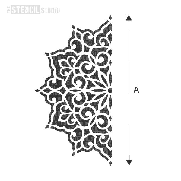 Ottoman Motif stencil from The Stencil Studio - Choose size from the dropdown box