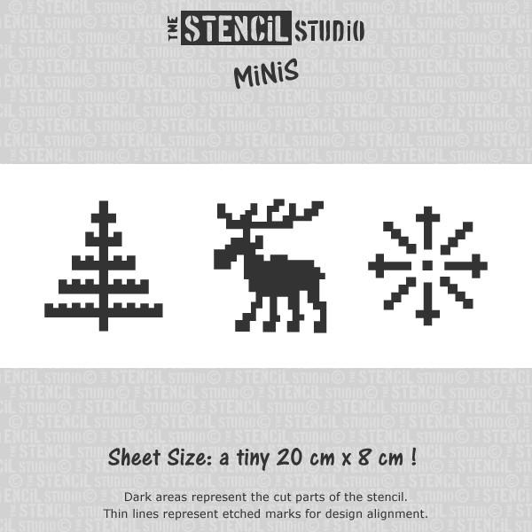 Moose Christmas Stencils for crafts