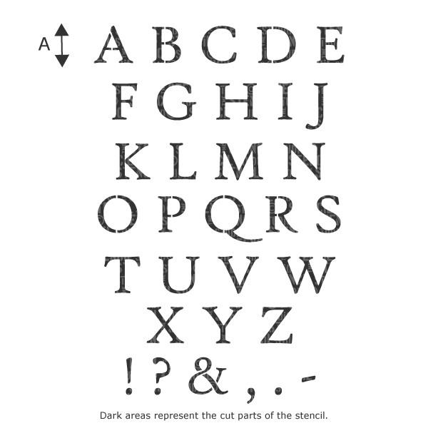 Alphabet Stencil (Upper Case)