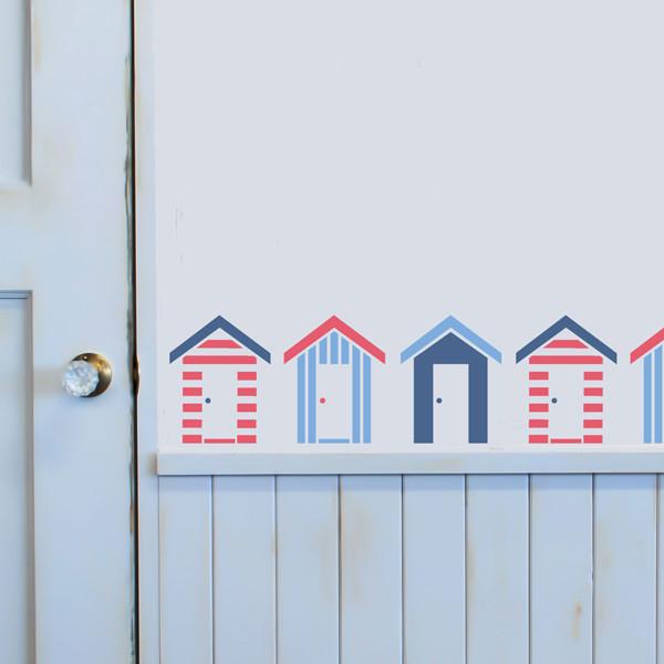 Southwold Beach Huts stencil from The Stencil Studio Ltd - Size S