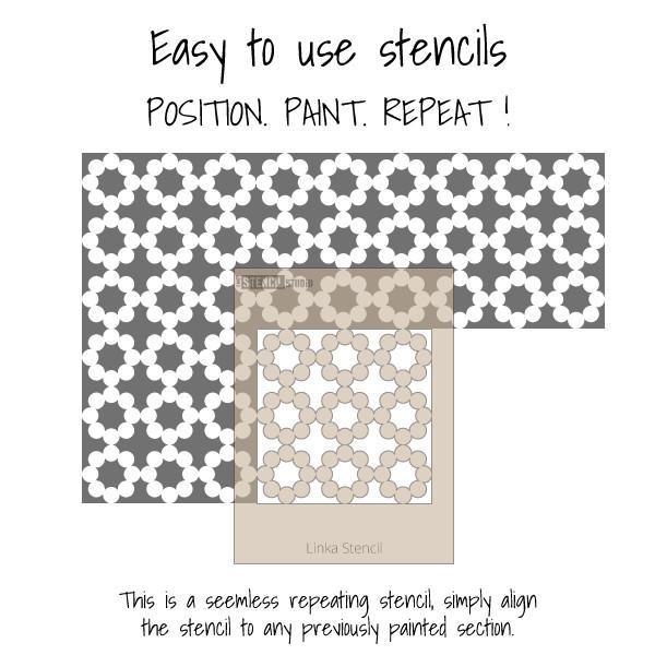 Meknes Moroccan Pattern Stencil – The Stencil Studio