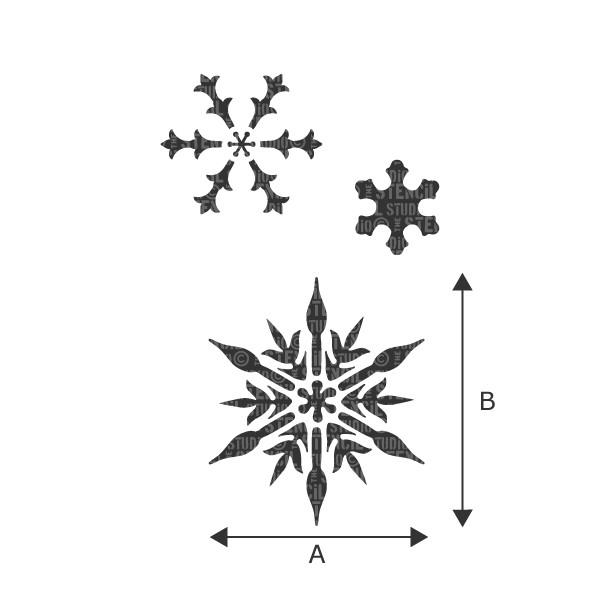 Snowflakes stencil from The Stencil Studio Ltd