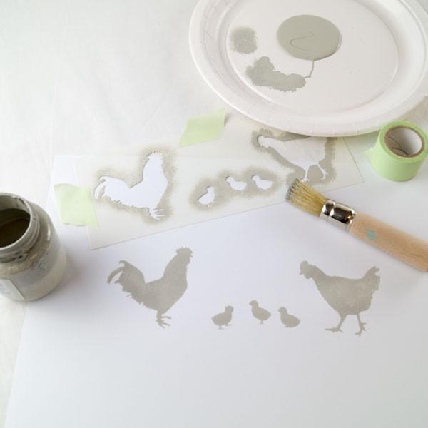 See our stenciling how to pages to see the Chicken MiNi in action!