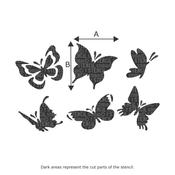 Butterfly Stencil Set from The Stencil Studio Ltd