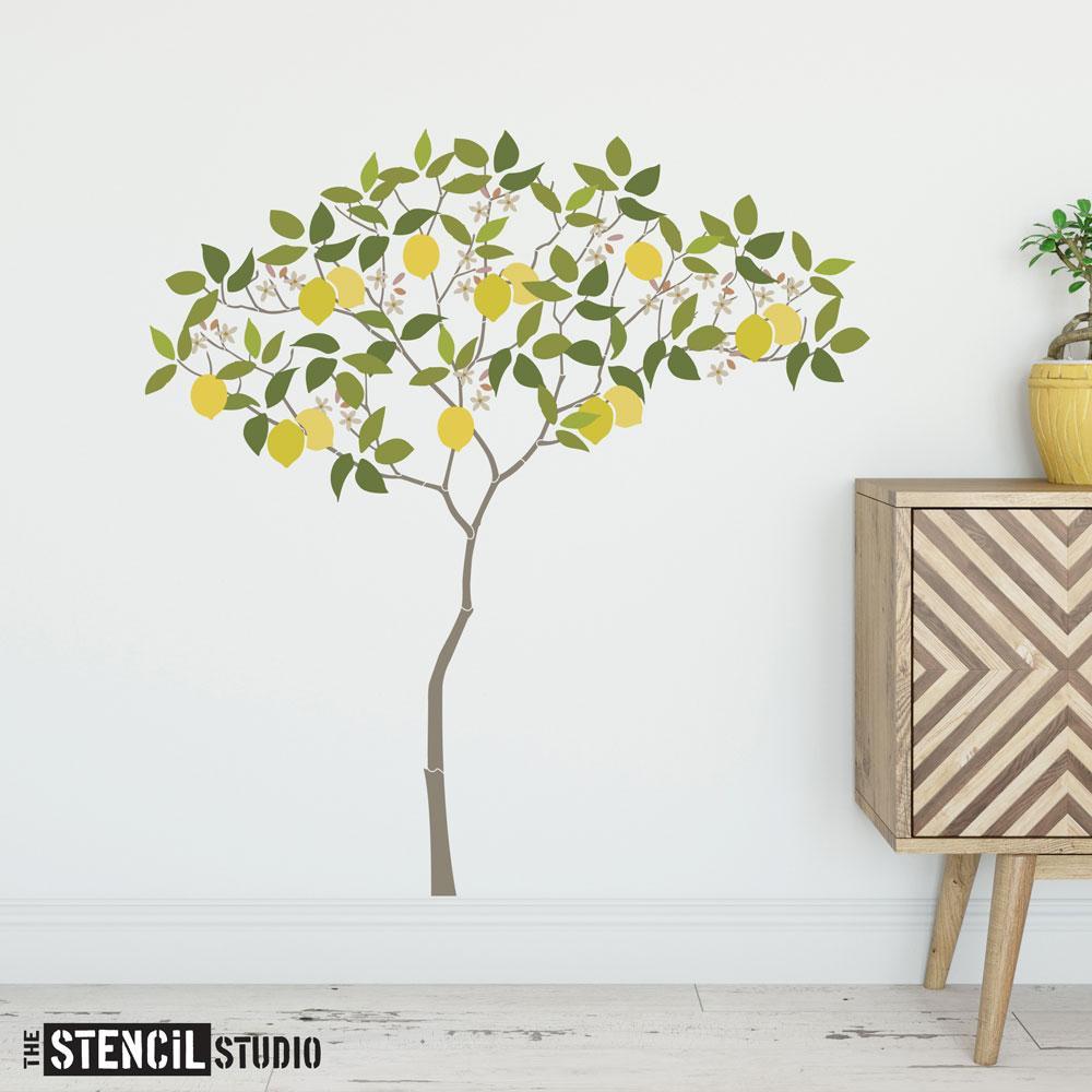 Triangle Tree with Lemons from The Stencil Studio - Size L