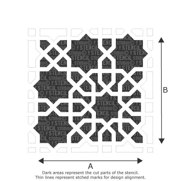 Meknes Moroccan Pattern Stencil – The Stencil Studio
