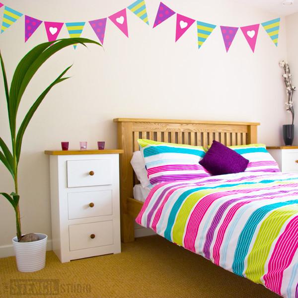 bunting for girls from the stencil studio ltd size L