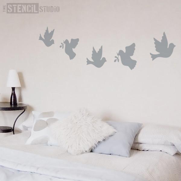 Doves Stencil from The Stencil Studio Ltd - Size L