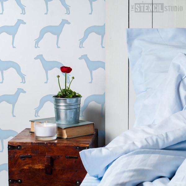 Greyhound dog stencil from The Stencil Studio Ltd - Size XS