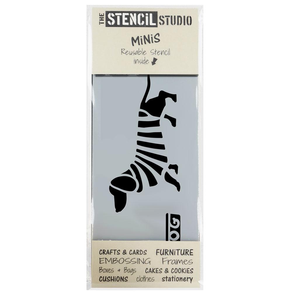 Dachshund Dog in Stripes stencil MiNi from The Stencil Studio