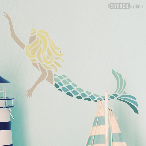 Millie Mermaid stencil from The Stencil Studio Ltd - Size S