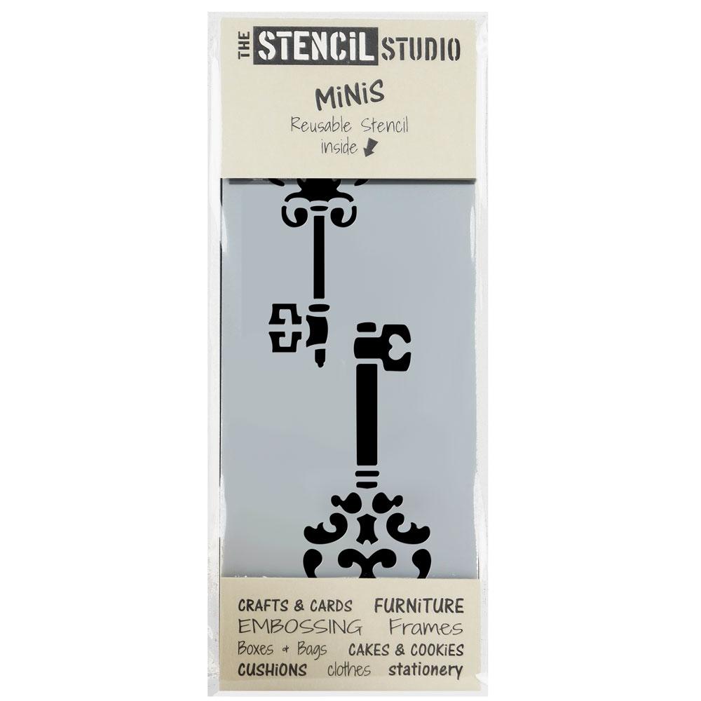 Vintage Keys stencil MiNi from The Stencil Studio
