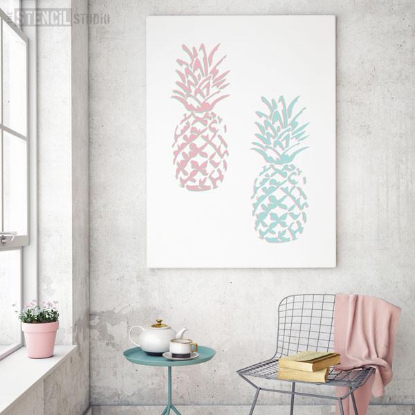 Pineapple stencil from The Stencil Studio Ltd - Size XL
