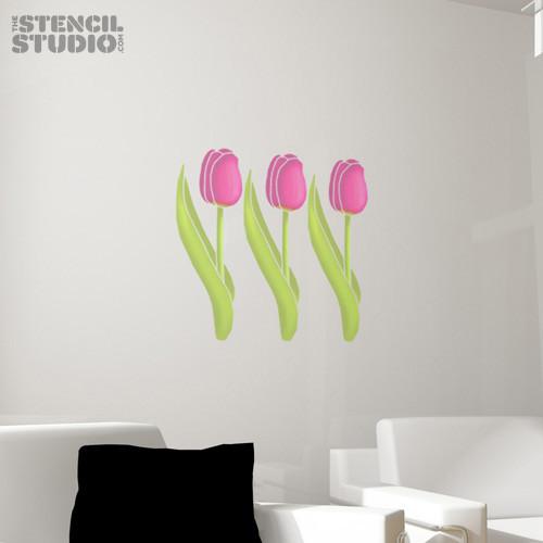 Tulip stencil from The Stencil Studio Ltd - Size M
